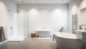 Sonni sanitär präsentiert elegante Badprodukte in einem harmonischen Badezimmer-Setting.