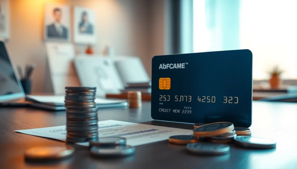 카드깡의 과정을 상징하는 신용카드와 현금이 있는 금융 개념 일러스트