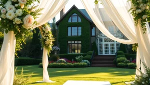Experience stunning Clarksburg Wedding Venues with lush gardens and decorated ceremony spaces.