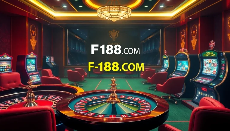 Experience thrilling gambling action on F168.COM with interactive gaming elements and a luxurious casino atmosphere.