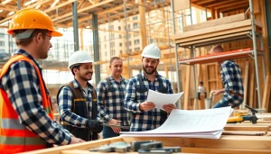 DAS 142 form in action at a construction site with apprentices working under guidance.