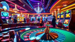 Thu hút người chơi cá cược bằng ứng dụng Bet VIP trên bàn casino sang trọng với máy slot sống động.