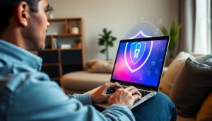 Securely browsing the internet while using the best vpn for privacy and safety.