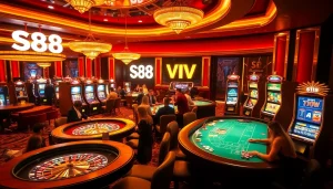 Experience the excitement of S88 VIP casino gaming with vibrant tables and thrilling players.