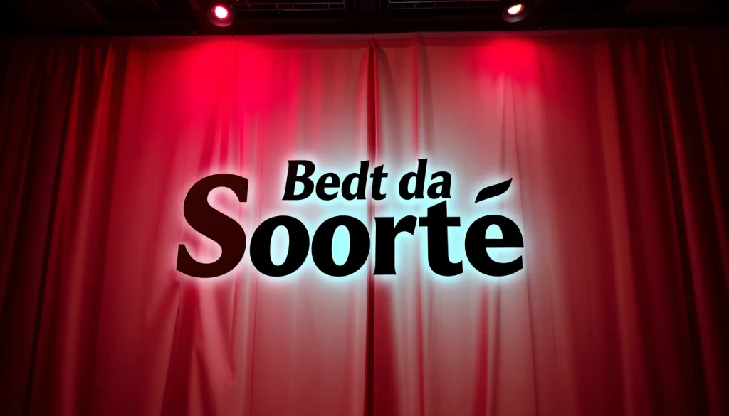 O logo da Bet dá Sorte destacado em um ambiente de cassino vibrante, atraindo apostadores.