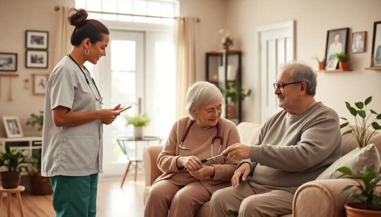 Experience austin senior home care with professional caregivers nurturing seniors in a cozy home setting.