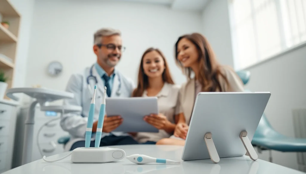 Oh my teeth 口コミ focusing on a patient-dentist consultation in a modern dental clinic.