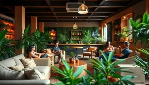 Erlebe die Atmosphäre in den Cannabis Clubs Lloret De Mar mit entspannenden Sitzbereichen.