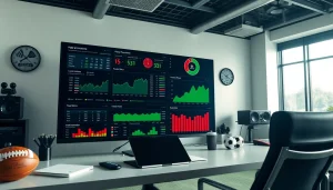 View dynamic football statistics with thscore highlighted on a modern analytics dashboard.