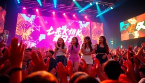 Catch the latest Blackpink news with an electrifying performance scene capturing their dynamic energy.