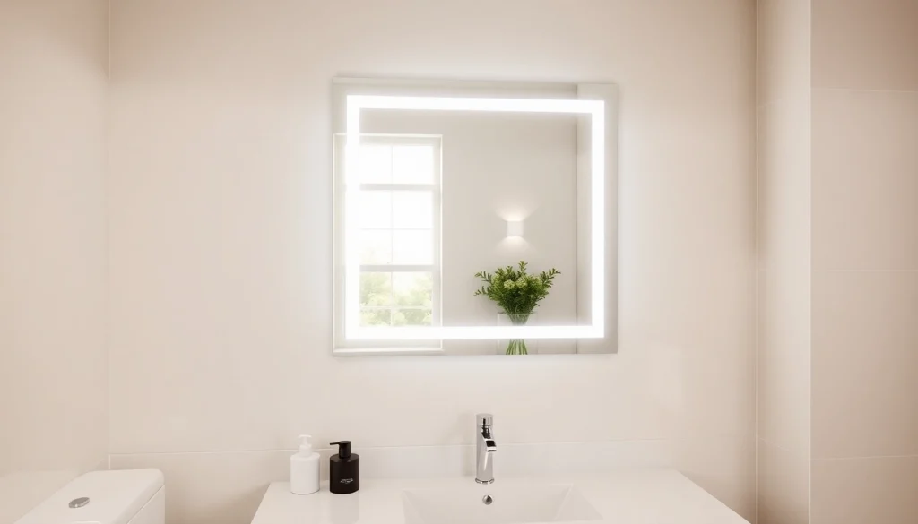 Illuminate your space with a stunning mirror with lights that enhances your bathroom's elegance.