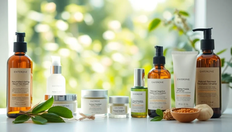 Puikus natūralios kosmetikos asortimentas, kuris atspindi švarą ir ekologiją.