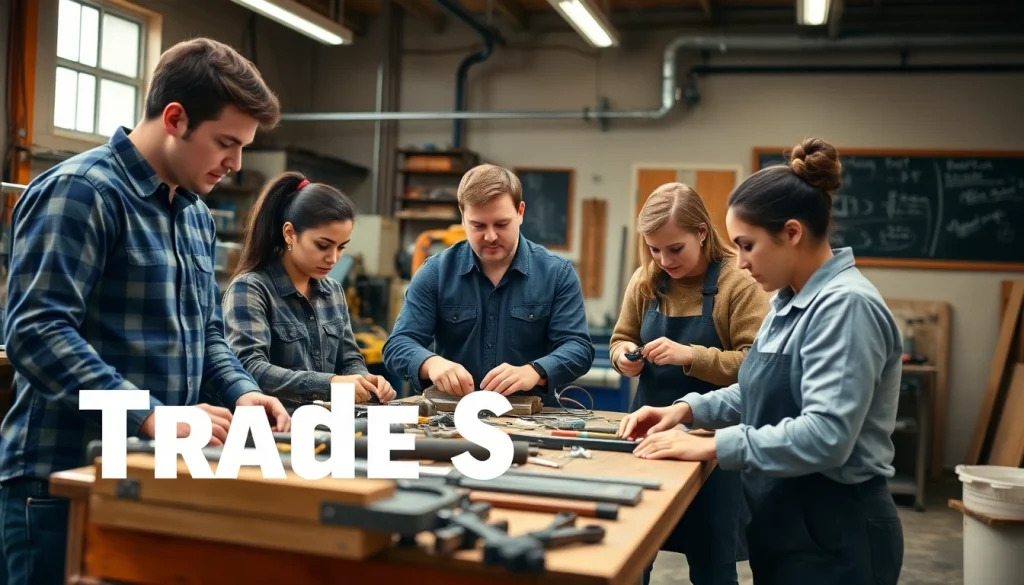 Students actively learning at a Trade School In Tennessee showcasing hands-on training.