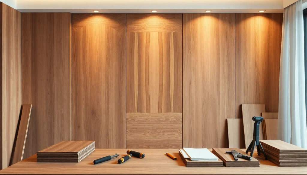 Enhance your space with the veneer hub's elegant wood wall panels showcasing rich textures.