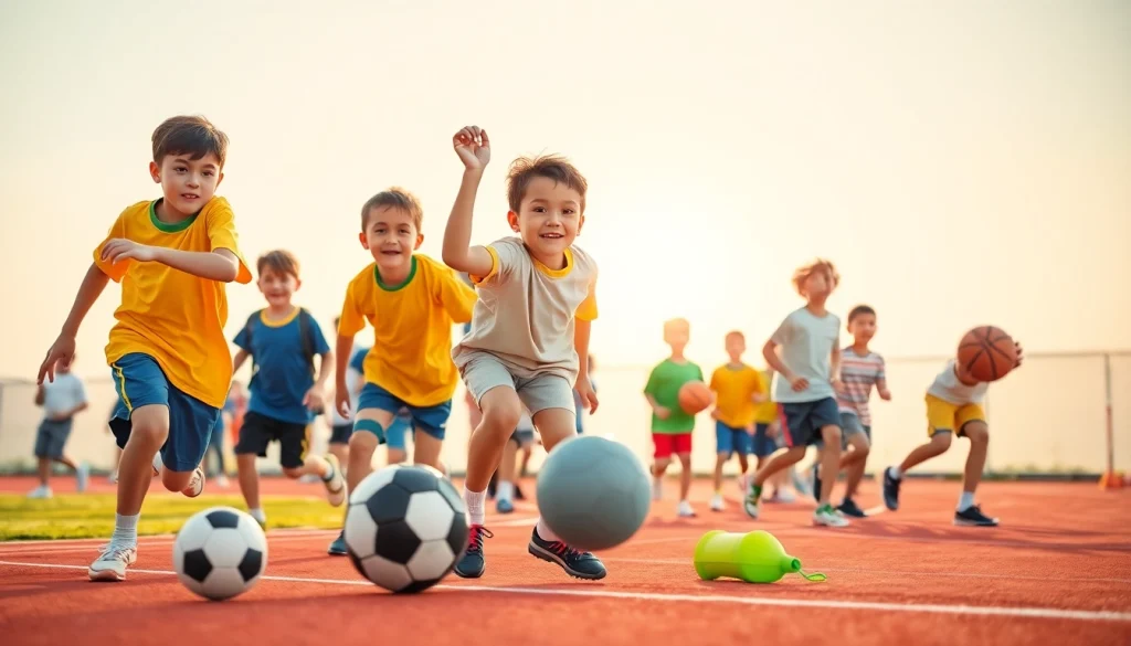 Engaged boys enjoying activities at Multi Sports Camps for Boys, showcasing teamwork and joy.