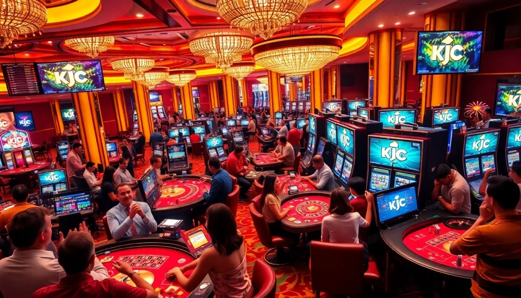 Experience the thrill of gaming at KJC with players winning big at the casino.