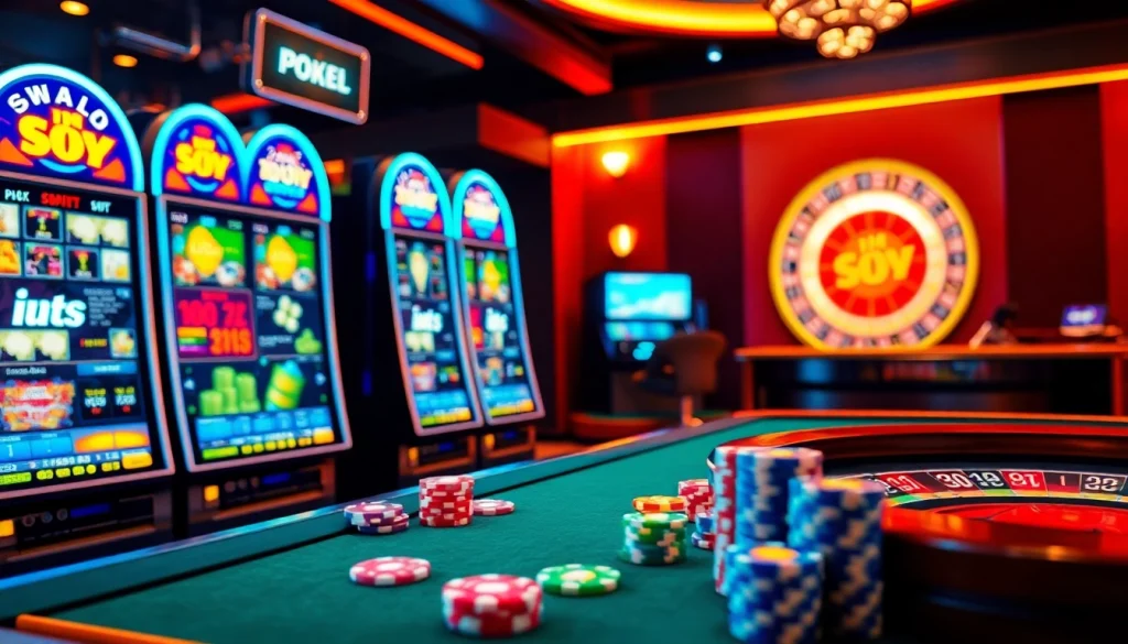 Experience the thrill of idnslot with vibrant slot machines and a dynamic casino atmosphere.